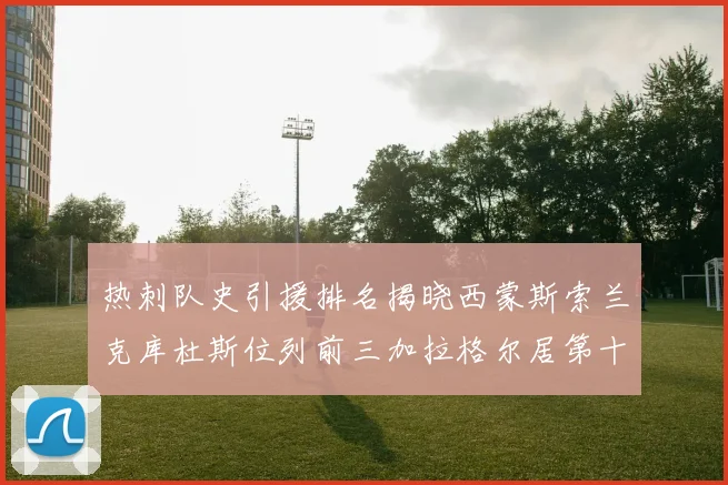 热刺队史引援排名揭晓西蒙斯索兰克库杜斯位列前三加拉格尔居第十一位